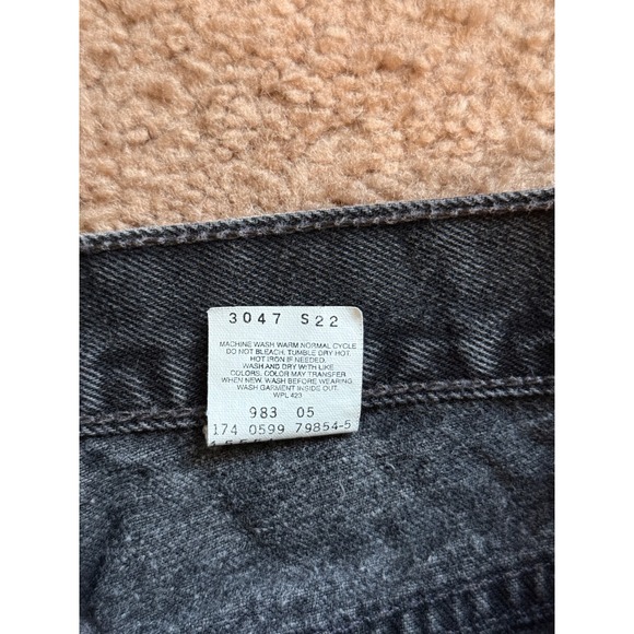 Levis 550 Jeans Womens Tag Size 10 Black Relaxed Fit Tapered Leg Jeans 90s - Picture 6 of 8